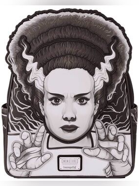 Bride Of Frankenstein Glow Mini LoungeFly Backpack w/ wallet